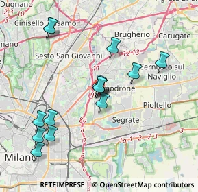 Mappa Via Olgettina Milano, 20132 Milano MI, Italia (3.68333)