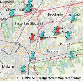 Mappa Via Olgettina Milano, 20132 Milano MI, Italia (4.87143)