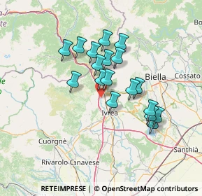 Mappa Via Fossale, 10013 Borgofranco d'Ivrea TO, Italia (11.20667)