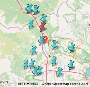 Mappa Via Fossale, 10013 Borgofranco d'Ivrea TO, Italia (8.9765)