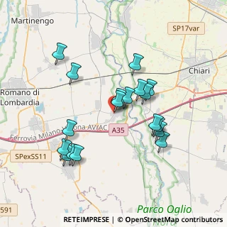 Mappa Viale della Vittoria, 24054 Calcio BG, Italia (3.41667)