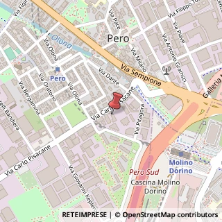 Mappa Via Pisacane, 9, 20016 Pero, Milano (Lombardia)