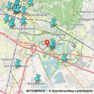 Mappa Via Cadizzoni, 25134 Brescia BS, Italia (3.40684)