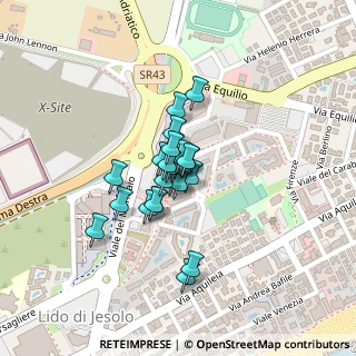 Mappa Piazza Venezia, 30016 Jesolo VE, Italia (0.125)