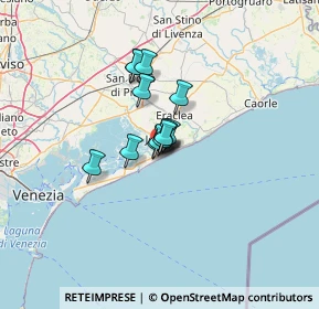 Mappa Piazza Venezia, 30016 Lido di Jesolo VE, Italia (6.82462)