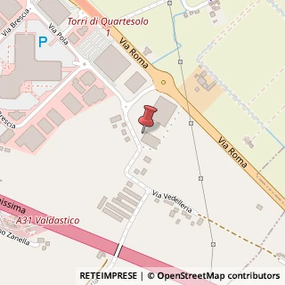 Mappa Via Vedelleria, 36040 Torri di Quartesolo, Vicenza (Veneto)