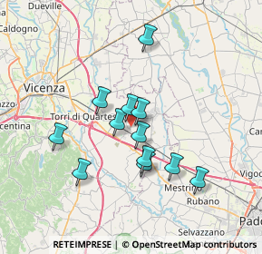 Mappa Via Monteverdi, 36040 Grumolo delle Abbadesse VI, Italia (5.80833)