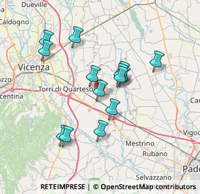 Mappa Via Monteverdi, 36040 Grumolo delle Abbadesse VI, Italia (6.16571)