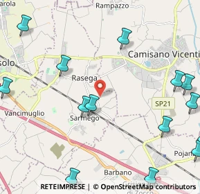 Mappa Via Monteverdi, 36040 Grumolo delle Abbadesse VI, Italia (3.03429)