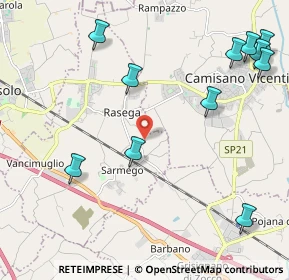 Mappa Via Monteverdi, 36040 Grumolo delle Abbadesse VI, Italia (2.68636)