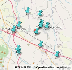 Mappa Via Monteverdi, 36040 Grumolo delle Abbadesse VI, Italia (3.7275)