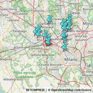Mappa Via del Carroccio, 20016 Pero MI, Italia (6.51563)
