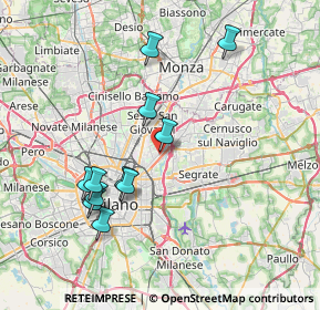 Mappa Via Privata G. M, 20132 Milano MI, Italia (7.29455)