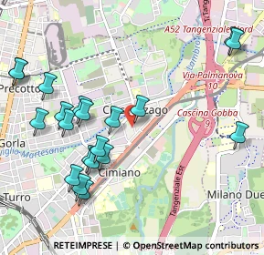 Mappa Via Privata G. M, 20132 Milano MI, Italia (1.1615)