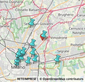 Mappa Via Giulietti Giuseppe Maria, 20132 Milano MI, Italia (4.59769)