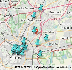 Mappa Via Giulietti Giuseppe Maria, 20132 Milano MI, Italia (4.921)