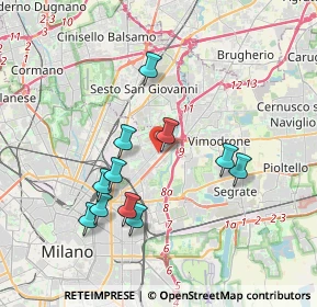 Mappa Via Giulietti Giuseppe Maria, 20132 Milano MI, Italia (3.47818)