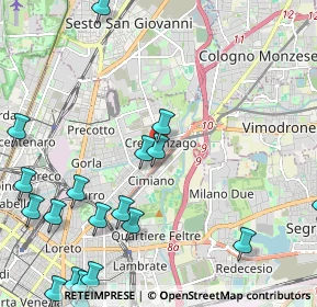 Mappa Via Giulietti Giuseppe Maria, 20132 Milano MI, Italia (3.02842)