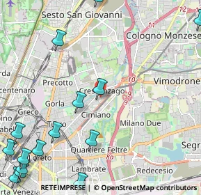 Mappa Via Privata G. M, 20132 Milano MI, Italia (3.34)