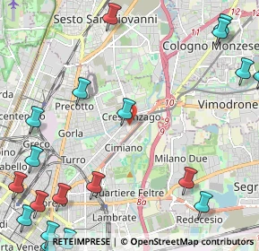 Mappa Via Giulietti Giuseppe Maria, 20132 Milano MI, Italia (3.4035)