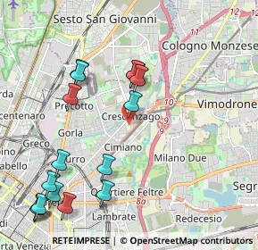 Mappa Via Giulietti Giuseppe Maria, 20132 Milano MI, Italia (2.4325)