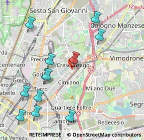Mappa Via Giulietti Giuseppe Maria, 20132 Milano MI, Italia (2.39833)
