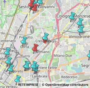 Mappa Via Privata G. M, 20132 Milano MI, Italia (2.933)