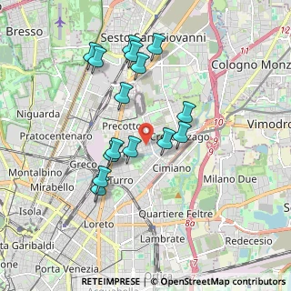 Mappa Via Privata Antonio Fratti, 20128 Milano MI, Italia (1.738)