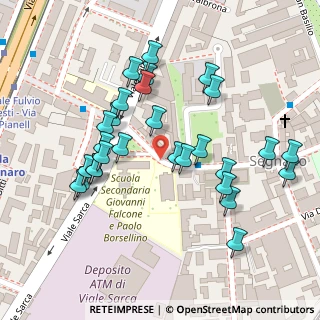 Mappa Via Salvatore Pianell, 20125 Milano MI, Italia (0.11071)