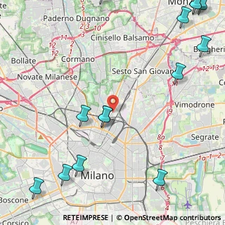 Mappa Via Salvatore Pianell, 20125 Milano MI, Italia (6.61786)