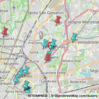 Mappa Via Privata Jacopo Vittorelli, 20127 Milano MI, Italia (2.64133)