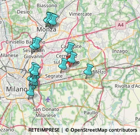 Mappa Via Lomellina, 20063 Cernusco sul Naviglio MI, Italia (7.84563)