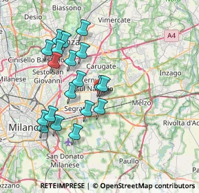 Mappa Via Lomellina, 20063 Cernusco sul Naviglio MI, Italia (7.10368)