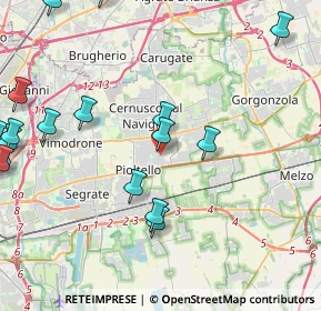 Mappa Via Lomellina, 20063 Cernusco sul Naviglio MI, Italia (5.949)