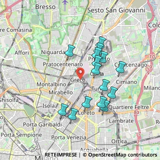 Mappa Via Carlo Conti, 20125 Milano MI, Italia (1.65533)