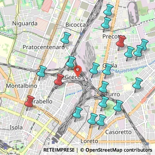 Mappa Via Carlo Conti, 20125 Milano MI, Italia (1.2335)