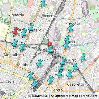 Mappa Via Carlo Conti, 20125 Milano MI, Italia (1.2625)