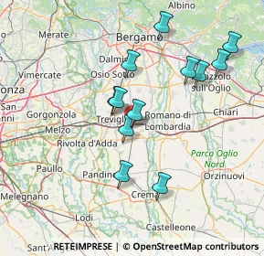 Mappa Via Damiano Chiesa, 24043 Caravaggio BG, Italia (13.70083)