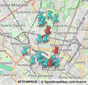 Mappa Via Ignazio Ciaia, 20158 Milano MI, Italia (1.7085)