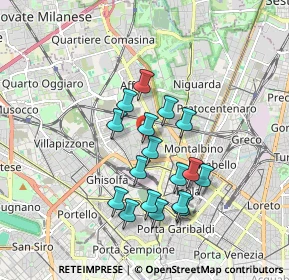 Mappa Via Ignazio Ciaia, 20158 Milano MI, Italia (1.53353)