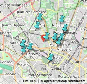 Mappa Via Ignazio Ciaia, 20158 Milano MI, Italia (1.51133)