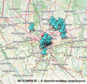 Mappa Via Ignazio Ciaia, 20158 Milano MI, Italia (8.543)