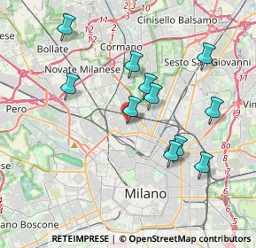 Mappa Via Ignazio Ciaia, 20158 Milano MI, Italia (3.57727)