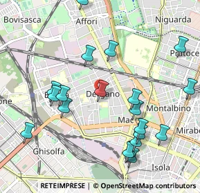 Mappa Via Ignazio Ciaia, 20158 Milano MI, Italia (1.131)