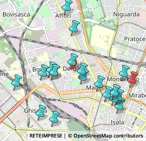 Mappa Via Ignazio Ciaia, 20158 Milano MI, Italia (1.0835)