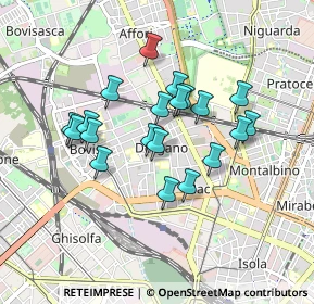 Mappa Via Ignazio Ciaia, 20158 Milano MI, Italia (0.736)