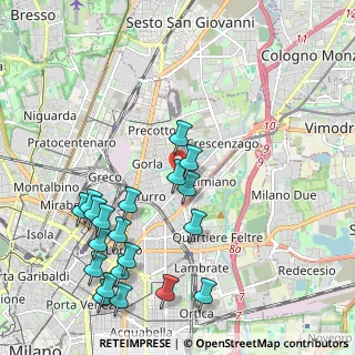 Mappa Via Agordat, 20127 Milano MI, Italia (2.3735)