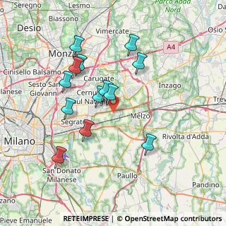Mappa Via Galileo Galilei, 20060 Vignate MI, Italia (6.95308)