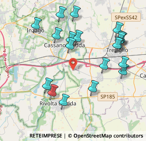 Mappa Via Don Francesco Donati, 20062 Cassano d'Adda MI, Italia (4.351)