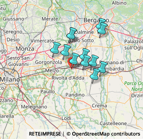 Mappa Via Don Francesco Donati, 20062 Cassano d'Adda MI, Italia (9.7625)